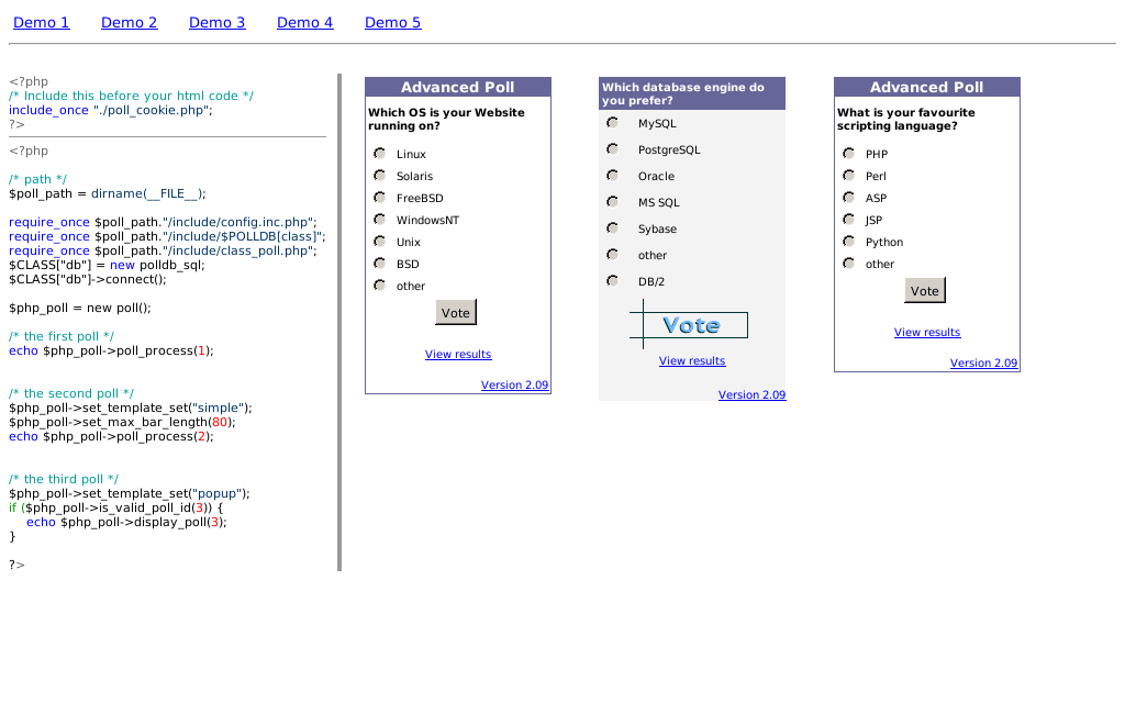 Hosting Advanced Poll