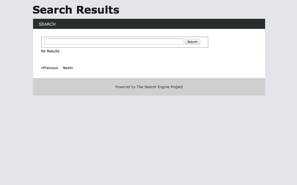 Hosting Search Engine Project