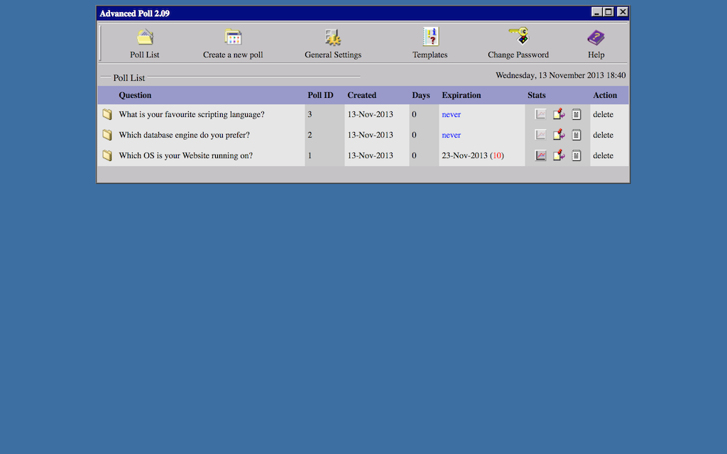 Hosting Advanced Poll