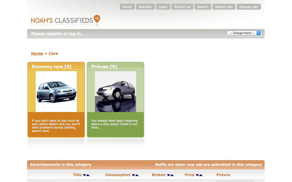 Hosting Quicksell Classifieds