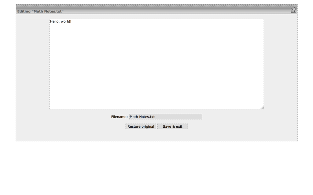 Hosting GateQuest File Manager